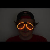 Glow Stick Eyeglasses - Aviator Style (Orange Color, 50 Eyeglasses Per Pack) - Glow-Paradise