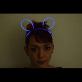 Glow Bunny Ears Headband (Blue Color, 33 Headbands Per Pack) - Glow-Paradise