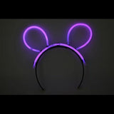 Glow Bunny Ears Headband (Purple Color, 33 Headbands Per Pack) - Glow-Paradise