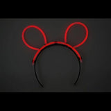 Glow Bunny Ears Headband (Red Color, 33 Headbands Per Pack) - Glow-Paradise