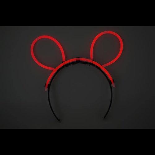 Glow Bunny Ears Headband (Red Color, 33 Headbands Per Pack) - Glow-Paradise