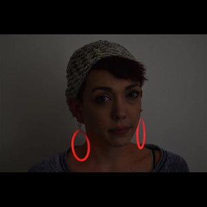 Glow In The Dark Hoop Earrings (Red Color, 50 Pairs Per Pack) - Glow-Paradise