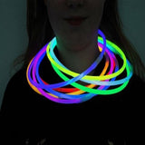 22 Inch Premium Jumbo Glowsticks Necklaces (Aqua Color, 50 Counts Per Pack) - Glow-Paradise