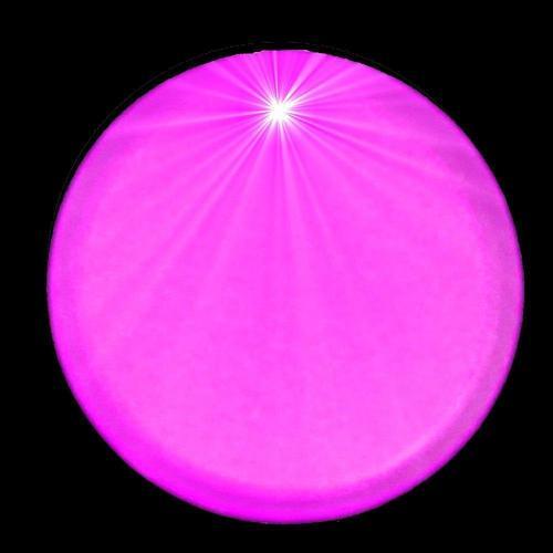 Light Up Round Badge Pin (Pink Color, 1 Per Pack) - Glow-Paradise