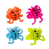 LED Spider Jelly Rings (Assorted Colors, 24 Rings Per Pack) - Glow-Paradise