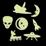 Glow In The Dark Galaxy Space Aliens (72 Per Pack) - Glow-Paradise