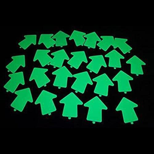 Glow in the Dark 2 inch Vinyl Arrow Stickers (25 Stickers Per Pack) - Glow-Paradise