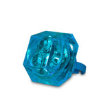 Light-Up Flashing Supersized Diamond Ring (Blue Color, 1 Pair Per Pack) - Glow-Paradise