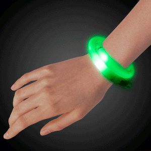 LED Light Up Purple Tube Bracelets (Green Color, 1 Bracelet Per Pack) - Glow-Paradise