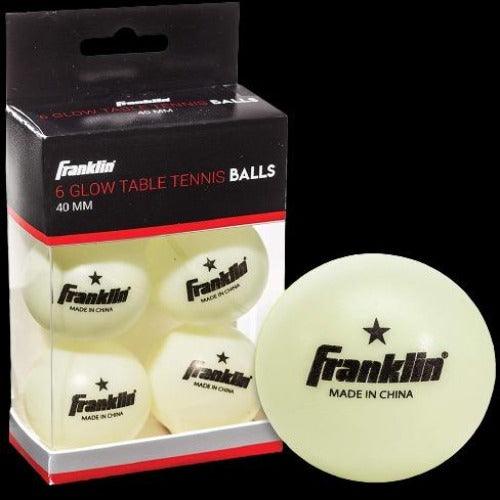 Glow in The Dark Table Tennis Balls (6 Per Pack) - Glow-Paradise