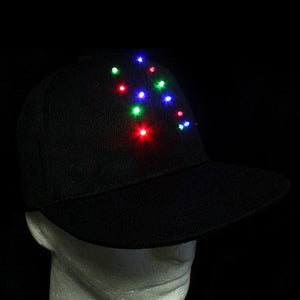 Black LED Baseball Hat (1 Quantity Per Pack) - Glow-Paradise