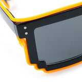 LED Light Up Pixel Meme Sunglasses (Yellow Color, 1 Per Pack) - Glow-Paradise