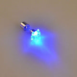 LED Light Up Flower Stud Earrings (Blue Color, 1 Pair Per Pack) - Glow-Paradise