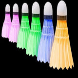 Glow in The Dark Light Up Shuttlecock Birdies (6 Per Pack) - Glow-Paradise