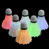 Glow in The Dark Light Up Shuttlecock Birdies (6 Per Pack) - Glow-Paradise