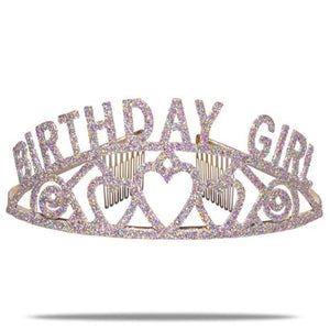 Birthday Glitter Tiara (1 Quantity Per Pack) - Glow-Paradise