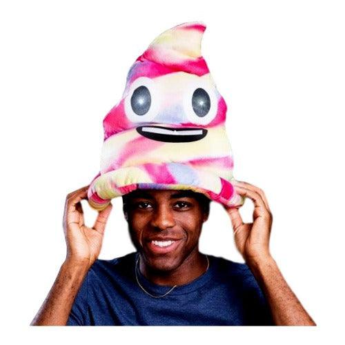 LED Rainbow Unicorn Poop Swirl Hat (1 Quantity Per Pack) - Glow-Paradise