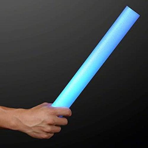 LED Light Up 16 Inch Multicolor Foam Stick Baton (Blue Color, 3 Per Pack) - Glow-Paradise