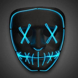 EL Wire Purge Mask (Blue Color, 1 Mask Per Pack) - Glow-Paradise