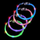LED Light Up Braided Bracelets (4 Assorted Colors, 12 Quantity Per Pack) - Glow-Paradise