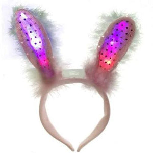 LED Light Up Bunny Ears (1 Quantity Per Pack) - Glow-Paradise