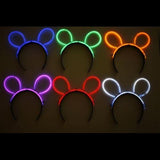 Glow Bunny Ears Headband (Green Color, 33 Headbands Per Pack) - Glow-Paradise