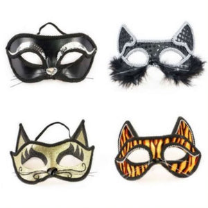 Cat Masks (4 Assorted designs, 12 Per Pack) - Glow-Paradise