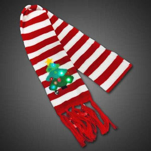 Light Up LED Christmas Tree Scarf (1 Quantity Per Pack) - Glow-Paradise