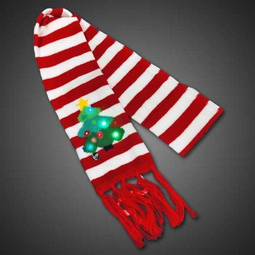 Light Up LED Christmas Tree Scarf (1 Quantity Per Pack) - Glow-Paradise