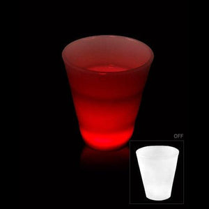 LED Light Up 2 Oz Glow Shot Glass (Red Color, 1 Quantity Per Pack) - Glow-Paradise