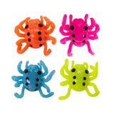 LED Spider Jelly Rings (Assorted Colors, 24 Rings Per Pack) - Glow-Paradise