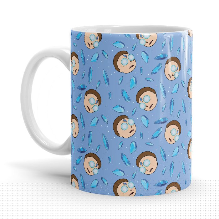 Death Crystal - Rick And Morty Ceramic Home Kitchen Drinking Coffee Milk Mug (350ml/11oz, Made in USA) - Glow-Paradise