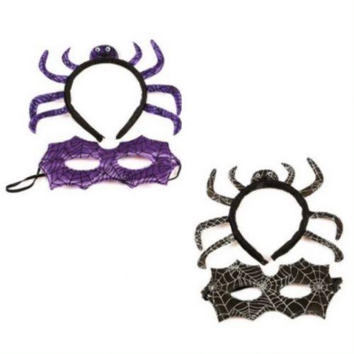 Spider Masquerade Costume Accessory Set - 2 designs (12 Quantity Per Pack) - Glow-Paradise