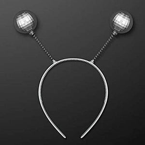 Disco Ball Head Bopper Headband (1 Quantity Per Pack) - Glow-Paradise