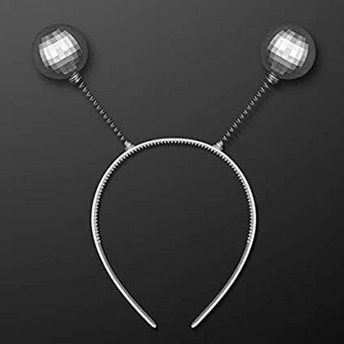 Disco Ball Head Bopper Headband (1 Quantity Per Pack) - Glow-Paradise