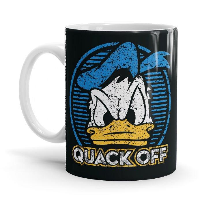 Quack Off - Disney Ceramic Home Kitchen Drinking Coffee Milk Mug (350ml/11oz, Made in USA)x - Glow-Paradise