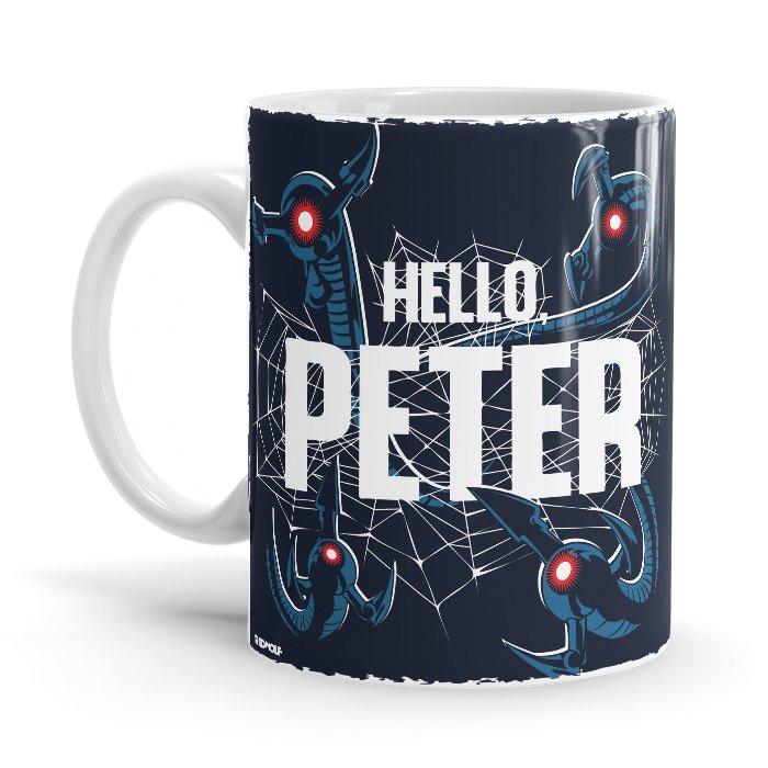 Doc Ock: Hello Peter - Marvel Ceramic Home Kitchen Drinking Coffee Milk Mug (350ml/11oz, Made in USA) - Glow-Paradise