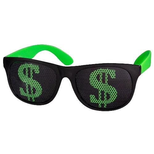 Dollar Sign Sunglasses (1 Sunglasses Per Pack) - Glow-Paradise