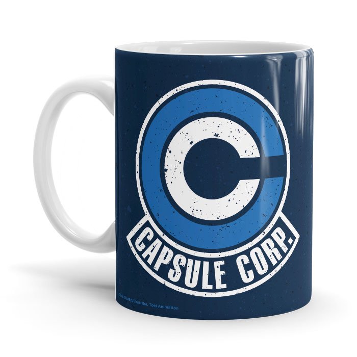 Capsule Corp Logo - Dragon Ball Z Ceramic Home Kitchen Drinking Coffee Milk Mug (350ml/11oz, Made in USA) - Glow-Paradise