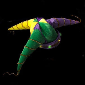 LED Light Up Mardi Gras Jester Hat - Multicolor (1 Quantity Per Pack) - Glow-Paradise