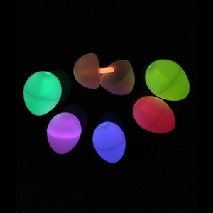 Glow In The Dark Eggs (Assorted Colors, 6 Eggs Per Pack) - Glow-Paradise