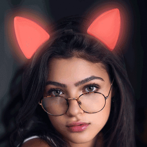 Light Up Cat Ears (Red Color, 1 Quantity Per Pack) - Glow-Paradise