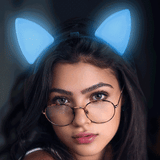 Light Up Cat Ears (Blue Color, 1 Quantity Per Pack) - Glow-Paradise