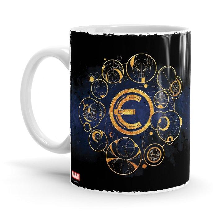 Eternals: Golden Logos - Marvel Ceramic Home Kitchen Drinking Coffee Milk Mug (350ml/11oz, Made in USA) - Glow-Paradise