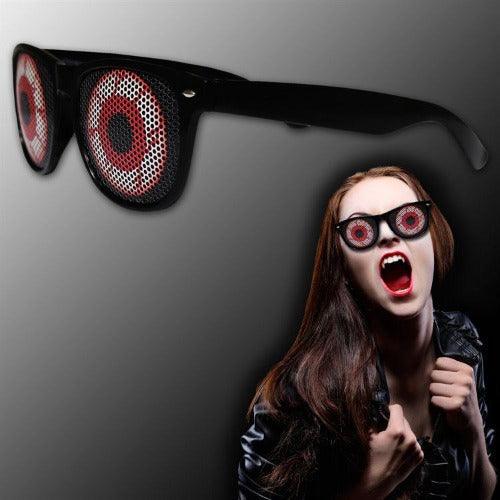 Red Eye Funny Sunglasses (1 Sunglasses Per Pack) - Glow-Paradise