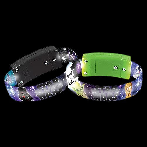 3.4in Light-Up Star Wars Plastic Bracelets (4 Quantity Per Pack) - Glow-Paradise
