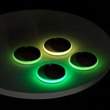 Glow In The Dark Stainless Steel Rings (Assorted Colors, 4 Count Per Pack) - Glow-Paradise