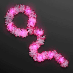LED Light Up Hawaiian Lei Floral Crown Princess Headband with Flowing Tail (1 Quantity Per Pack) - Glow-Paradise