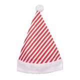Candy Cane Stripe Santa Hats (12 Quantity Per Pack) - Glow-Paradise