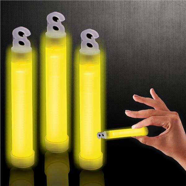 4 Inch Premium Pink Glow Sticks (Yellow Color, 25 Counts Per Pack) - Glow-Paradise
